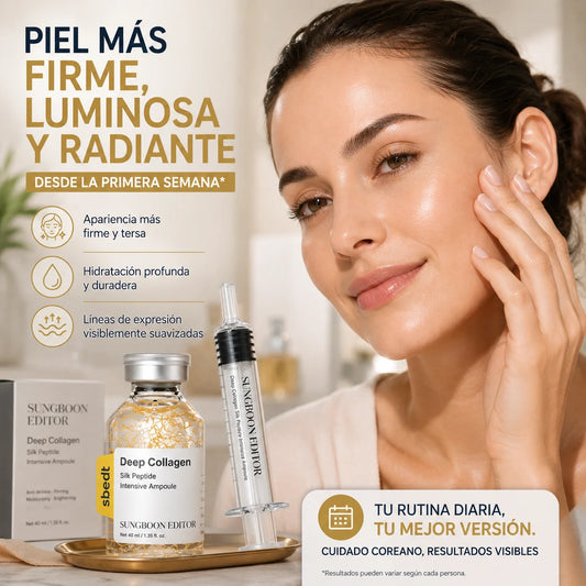 Ampolla de Colágeno Profundo con Péptidos de Seda