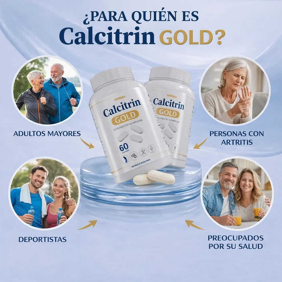 Calcitrin Gold – Apoyo diario para huesos, articulaciones y músculos