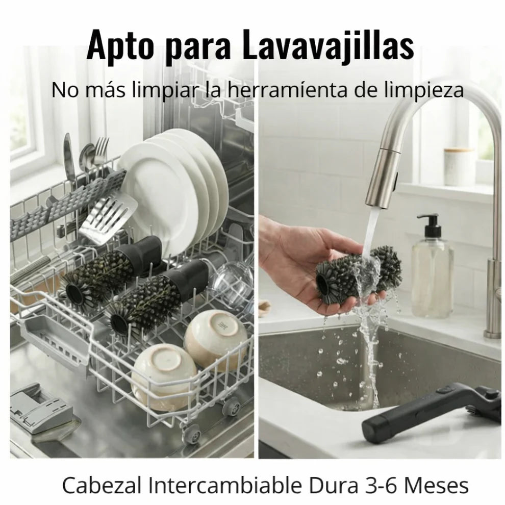 Cepillo limpia parrillas eléctrico