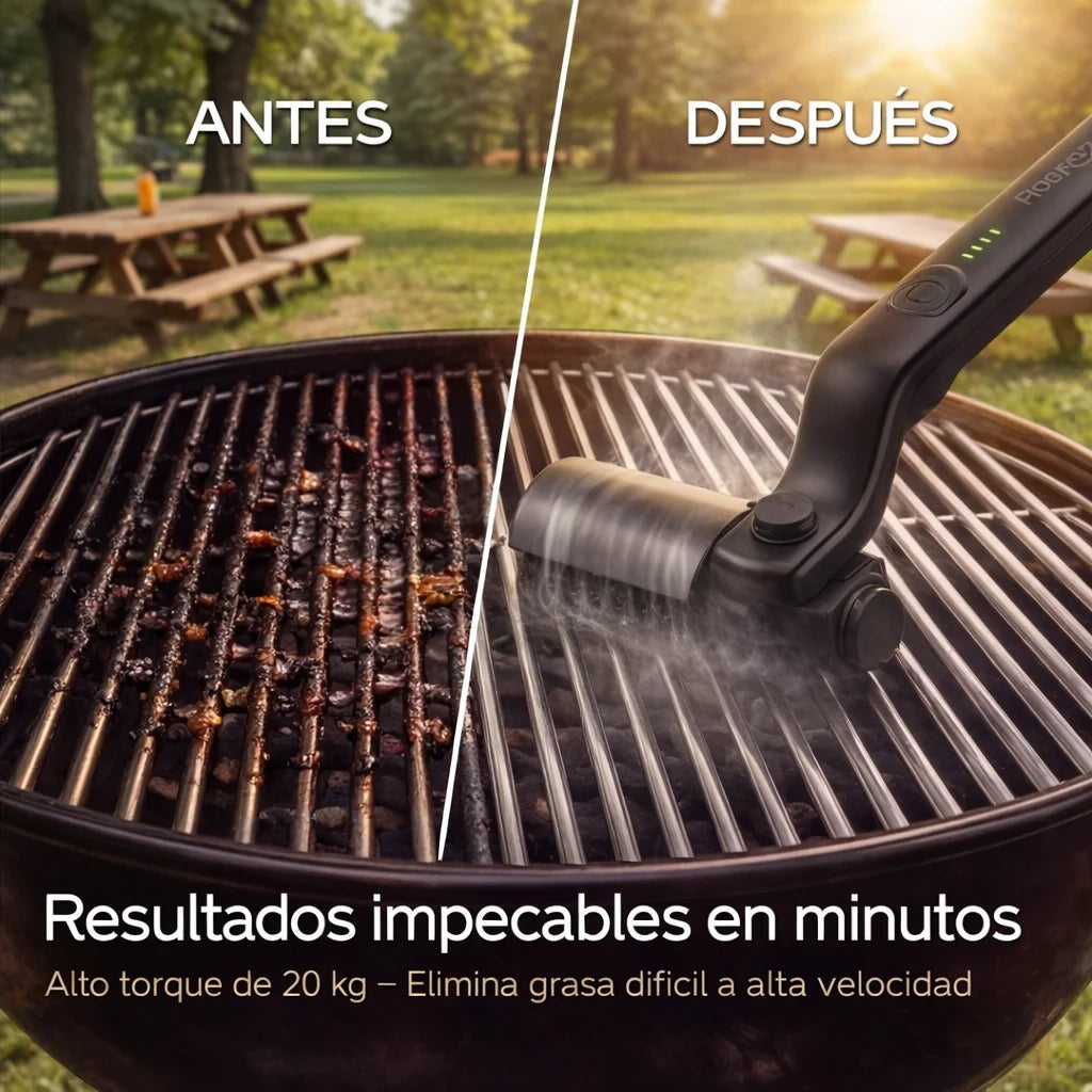 Cepillo limpia parrillas eléctrico