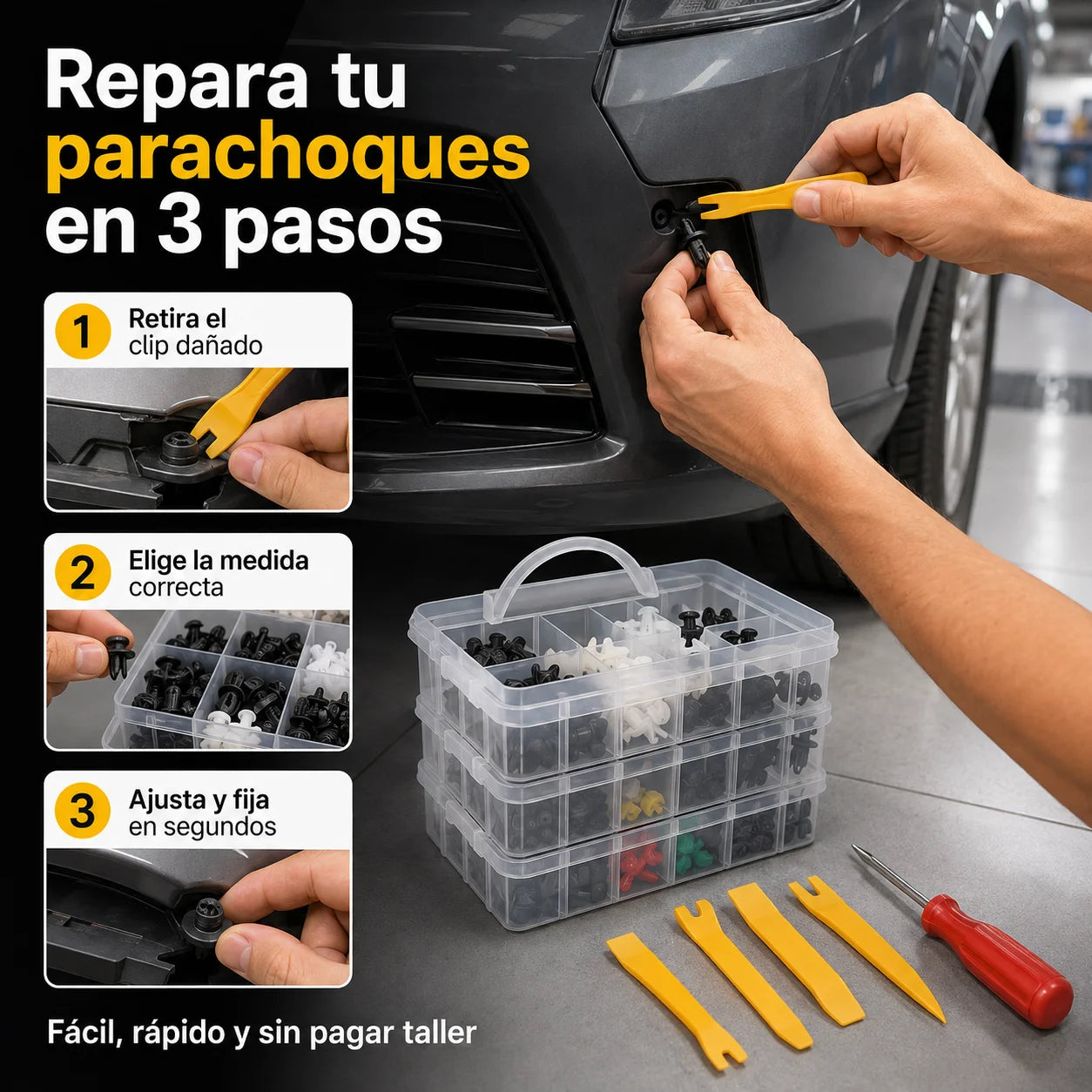 Kit FixAuto 800 – Repara Parachoques y Molduras en Minutos