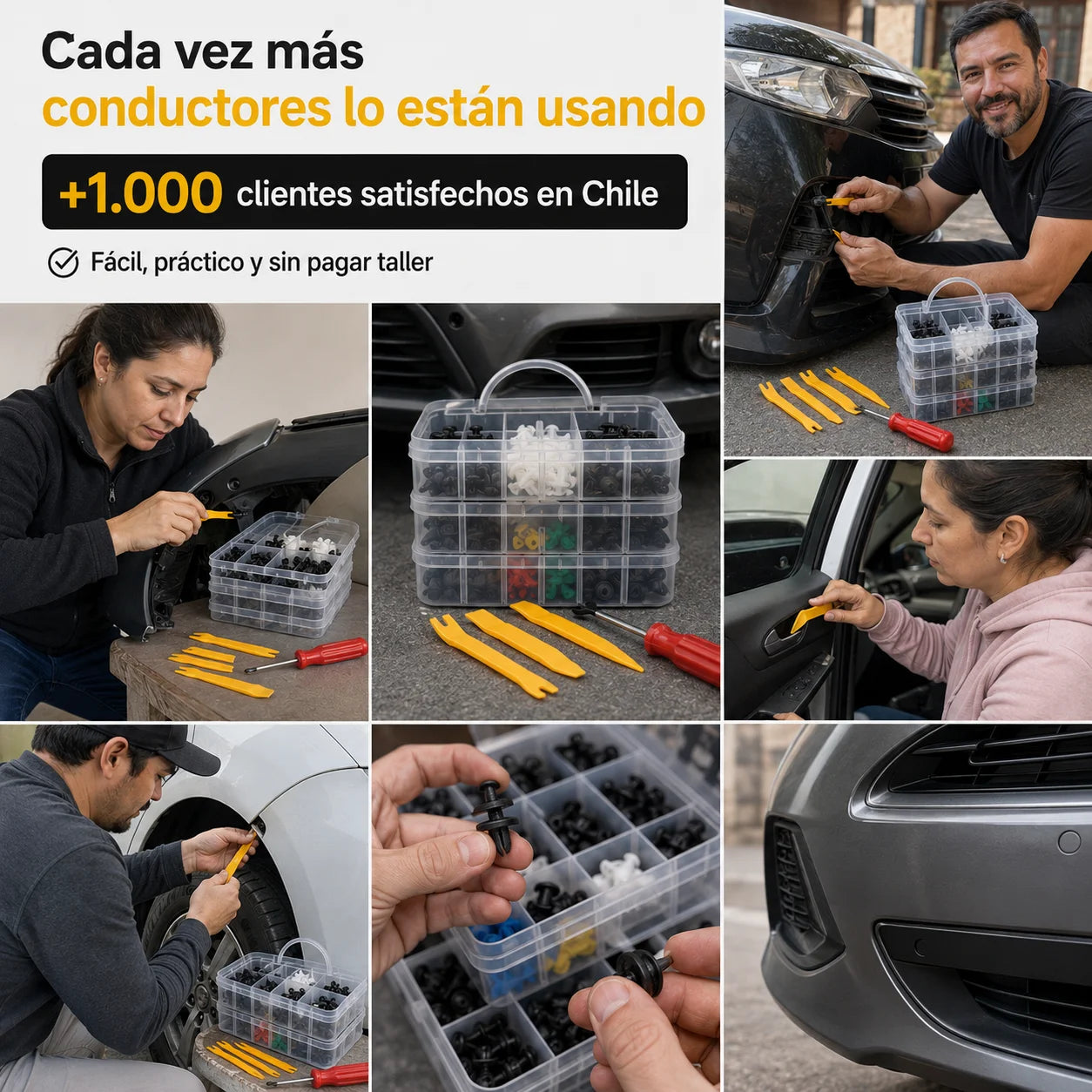Kit FixAuto 800 – Repara Parachoques y Molduras en Minutos
