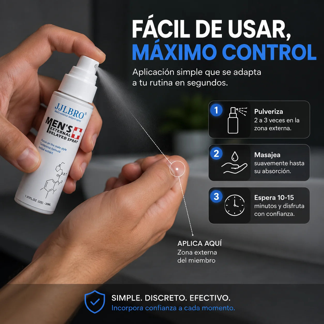ControlMax Spray  Más control, confianza y tranquilidad en cada momento