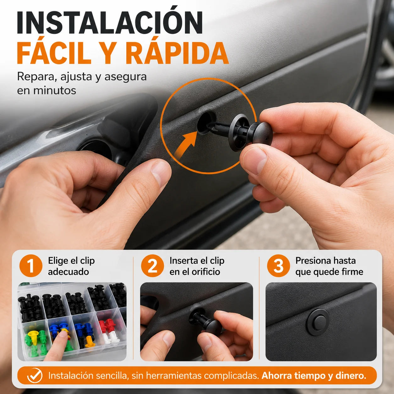 Set 800 Clips Automotrices de Retención – Herramientas de regalo - Repara Tu Auto Fácilmente
