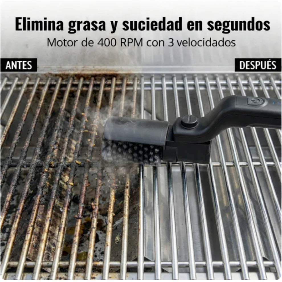 Cepillo limpia parrillas eléctrico
