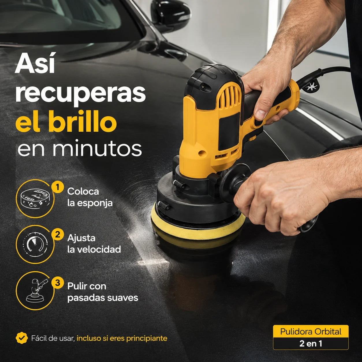 BrilloPro 2 en 1 – Acabado profesional desde casa