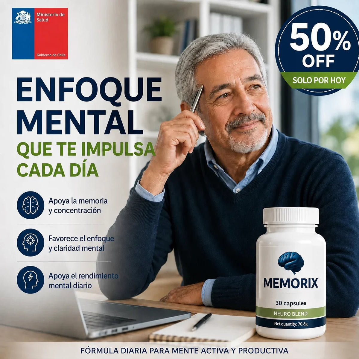 Memorix – Apoyo diario para la memoria, concentración y enfoque mental