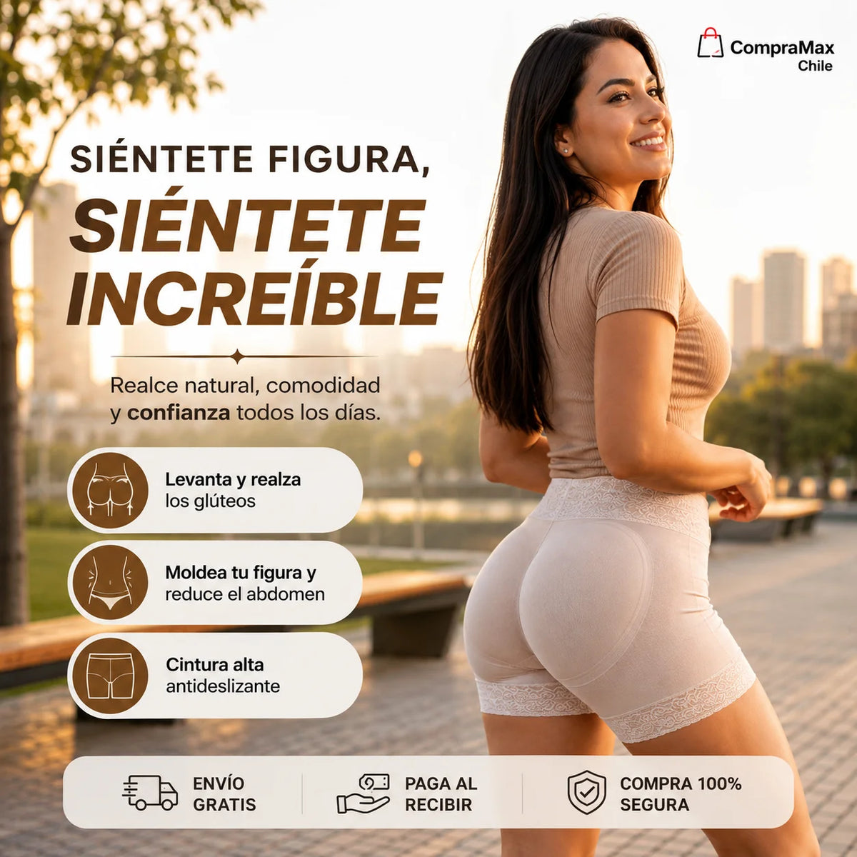 PANTY SHORT POWERNET (Alta calidad) LEVANTA COLA 🍑 | EFECTO REALCE AL INSTANTE