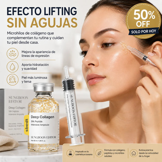 Ampolla de Colágeno Profundo con Péptidos de Seda