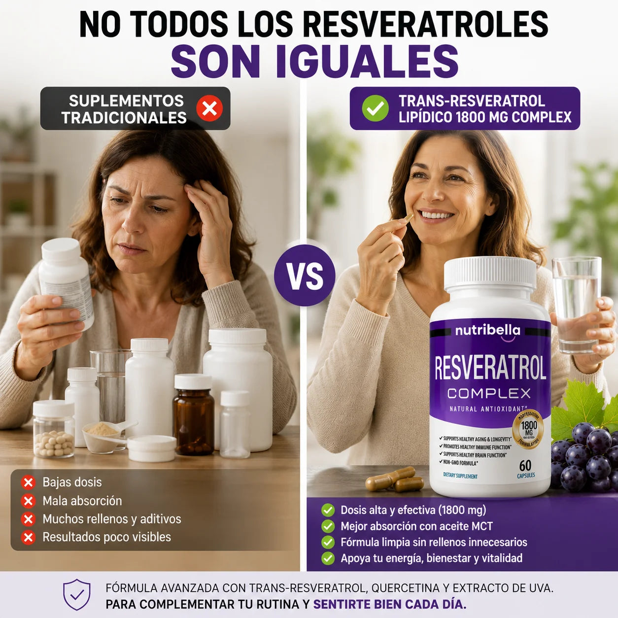 Resveratrol Complex  – Apoya tu energía, bienestar y vitalidad desde adentro