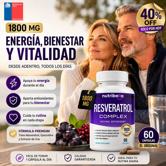 Resveratrol Complex  – Apoya tu energía, bienestar y vitalidad desde adentro