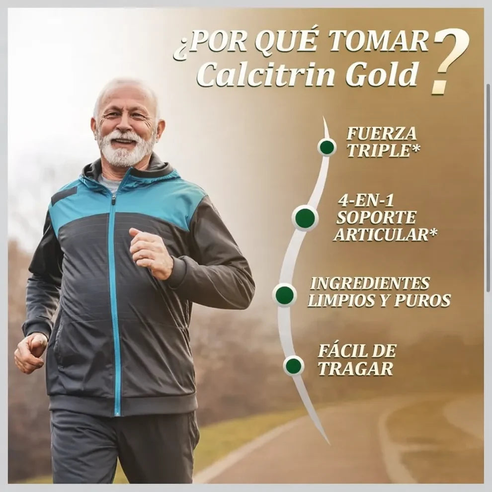 Calcitrin Gold – Apoyo diario para huesos, articulaciones y músculos