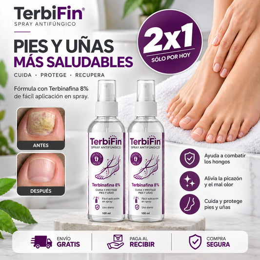 2x1 Spray Anti-Hongos y Picazón 100 ml - Tratamiento avanzado Pies y uñas