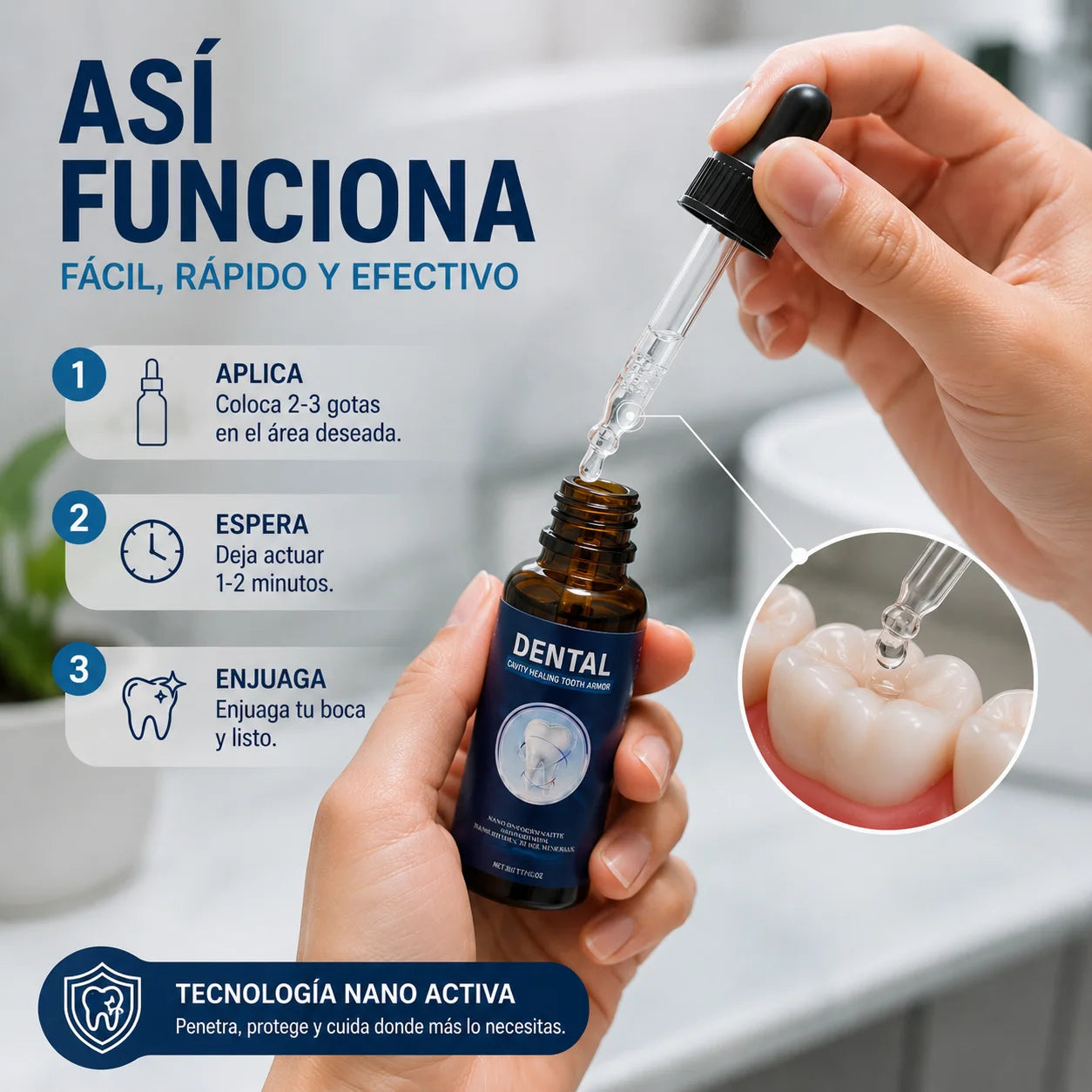 Nano Shield Dental  - Escudo dental definitivo, sonrisa más limpia, fresca y cuidada.