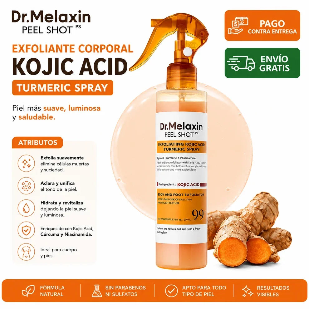 DR MELAXIN Spray Exfoliante (renueva tu piel dale su brillo natural)