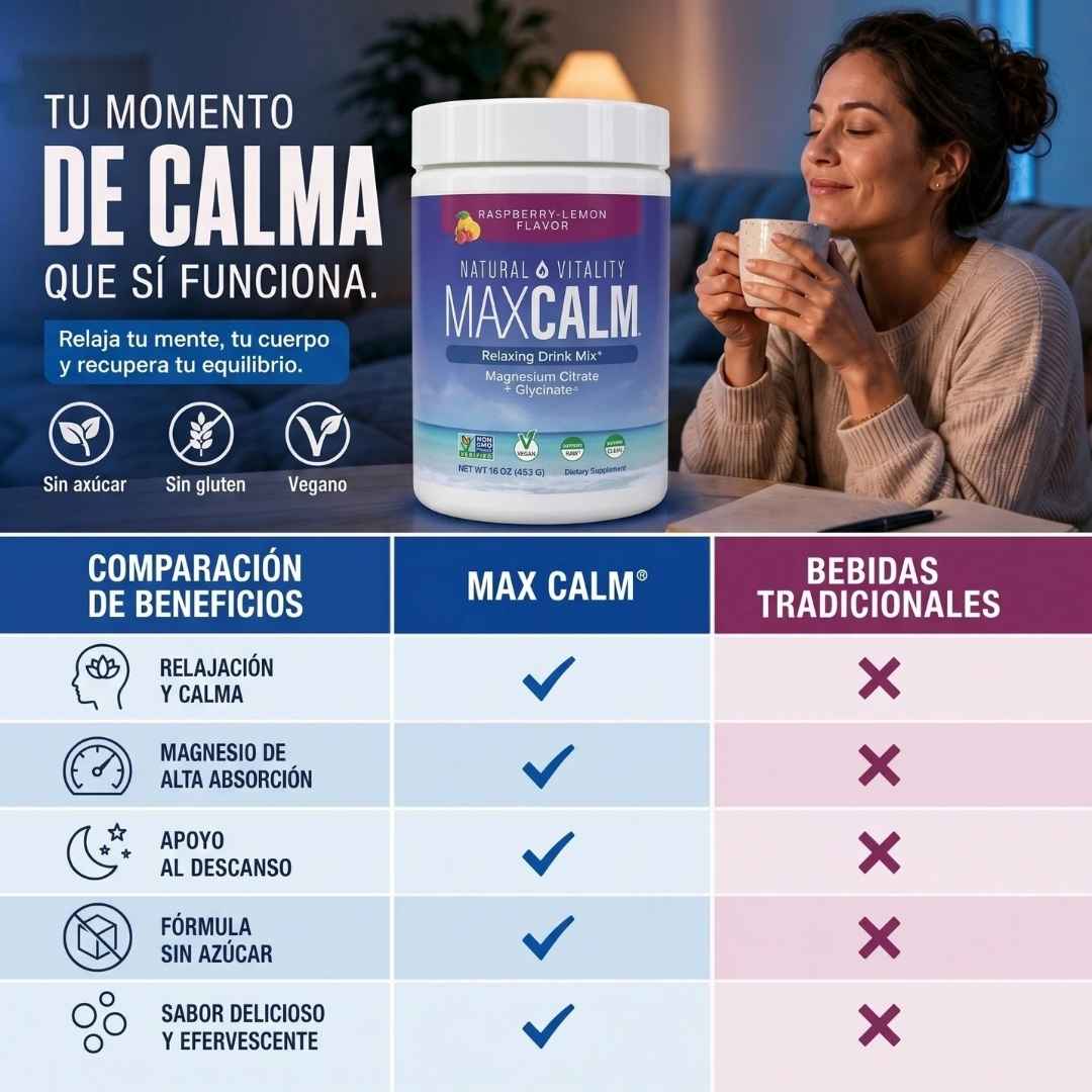MaxCalm® - Elimina el Estrés y Ojeras, Desinflama tu Cuerpo original