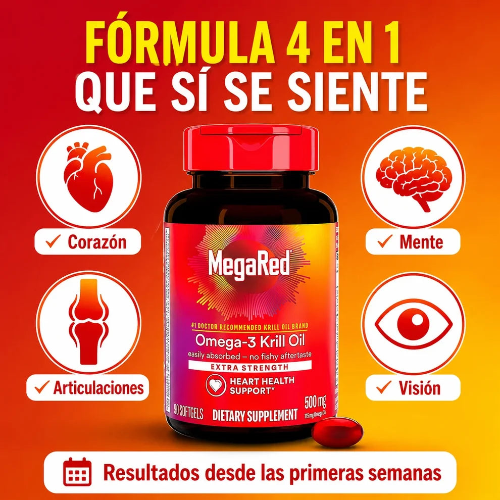 Omega-3 de Krill – Energía, Vitalidad y Bienestar Cardiovascular